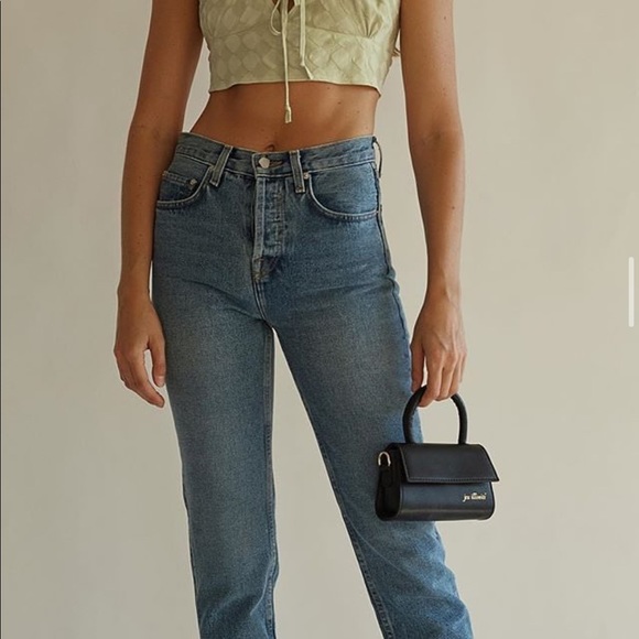 Jeu Illimité Black Leather Cherie Mini Top Handle Crossbody Purse Shoulder Bag - Picture 11 of 14